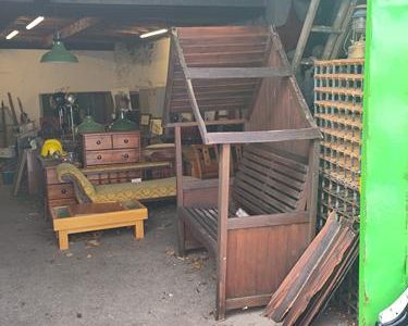 Furniture inside Cavern Salvage in Cockermouth