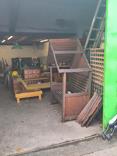 Furniture inside Cavern Salvage in Cockermouth